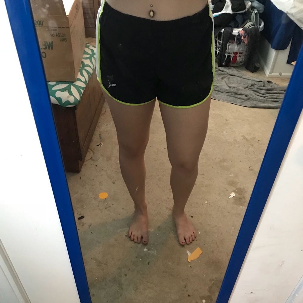 Black Puma athletic running shorts!